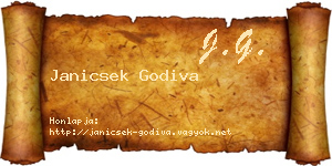 Janicsek Godiva névjegykártya